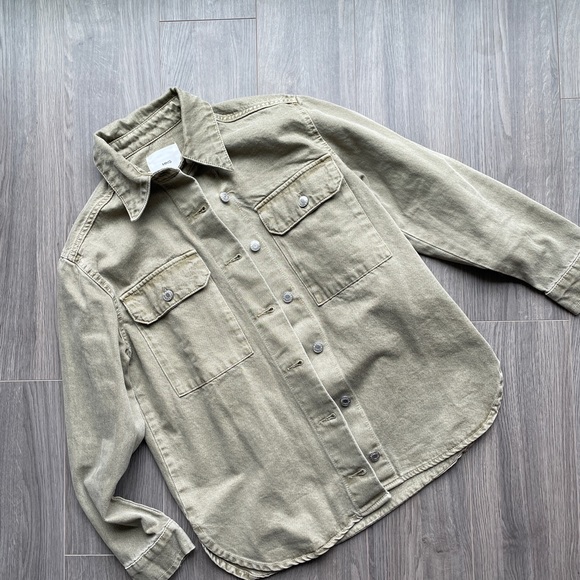 Khaki jean shacket - Picture 6 of 6